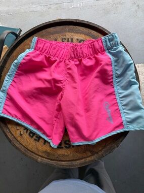 Castaway Pink and Light Blue Athletic Shorts